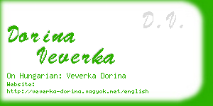 dorina veverka business card